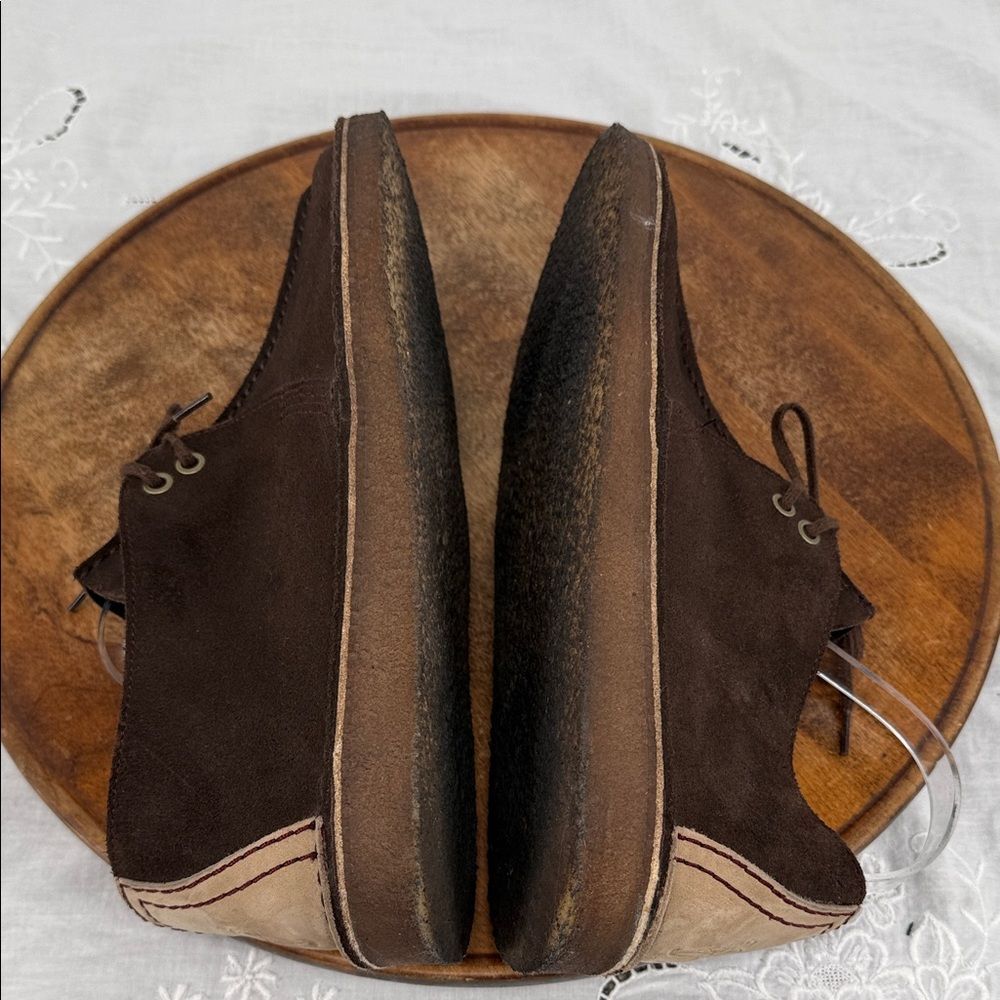 Clarks Originals Boots Mens 11.5 M Desert Trek Brown Suede Chukka Moccasin - Picture 7 of 11
